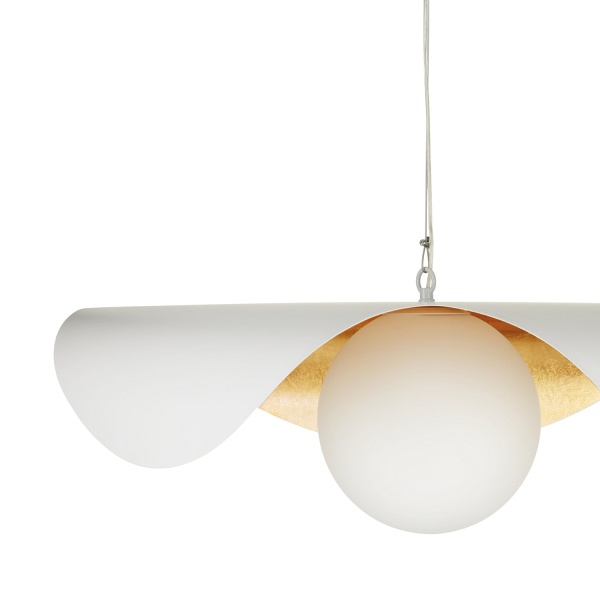 Lampa wisząca ENZO 80 cm - biało złota Step Into Design