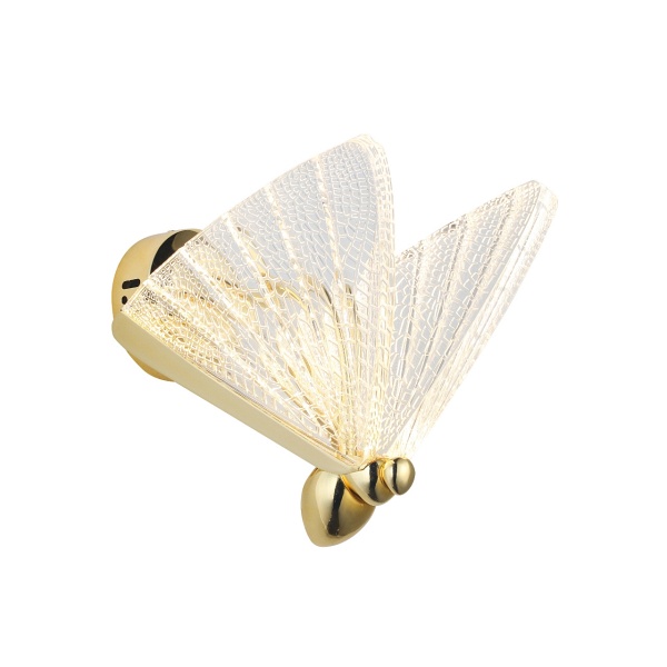 Lampa ścienna BEE LED złota 18 cm Step Into Design