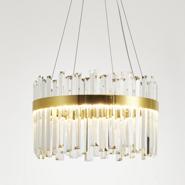 Lampa wisząca ROYAL LED kryształowa złota 50 cm Step Into Design