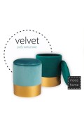 Pufa welurowa VELVET miętowa L Step Into Design