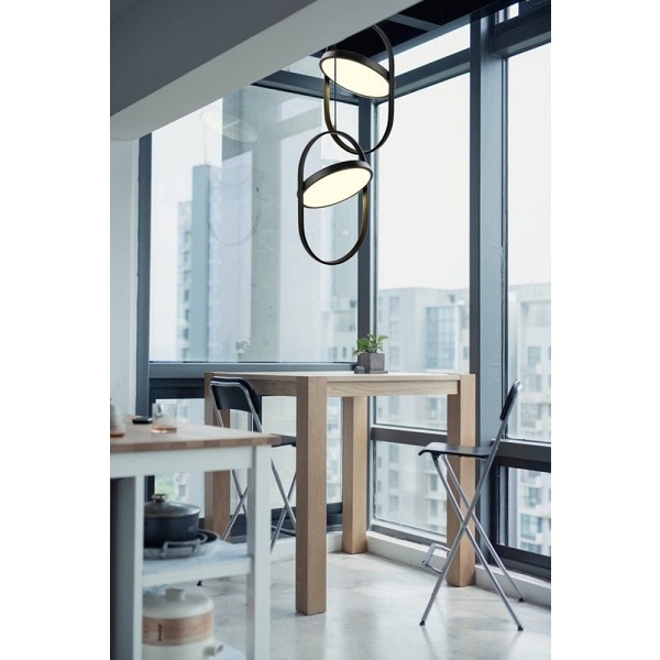 Lampa wisząca ELIPSE L LED czarna 65 cm Step Into Design