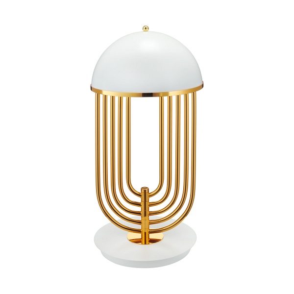 Lampa stołowa DOLCE VITA biało złota 60 cm Step Into Design