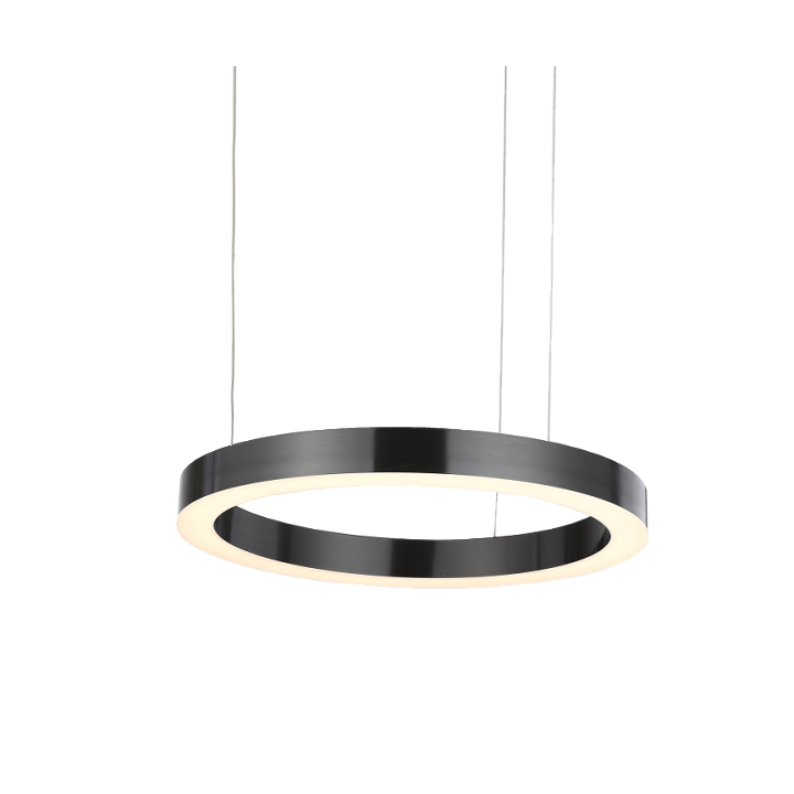 Lampa wisząca CIRCLE 60 cm - LED, ring tytanowy - Step Into Design
