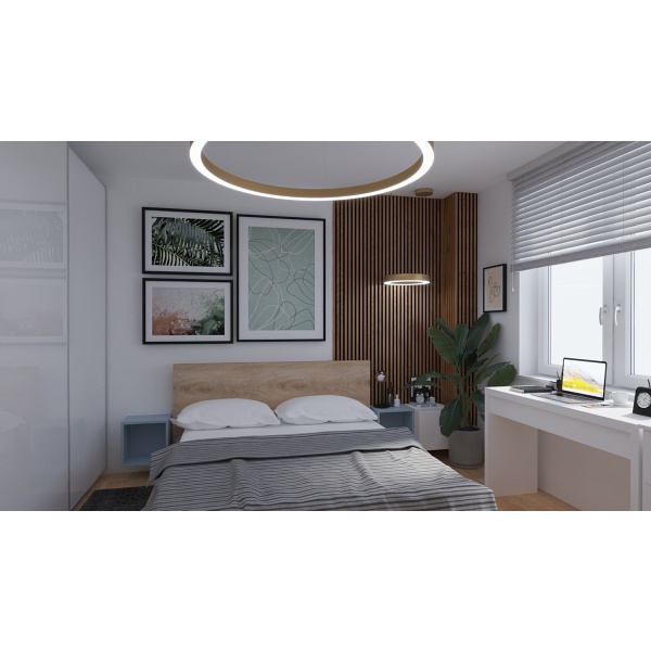 Lampa wisząca CIRCLE 120 - LED, ring mosiądz szczotkowany Step Into Design