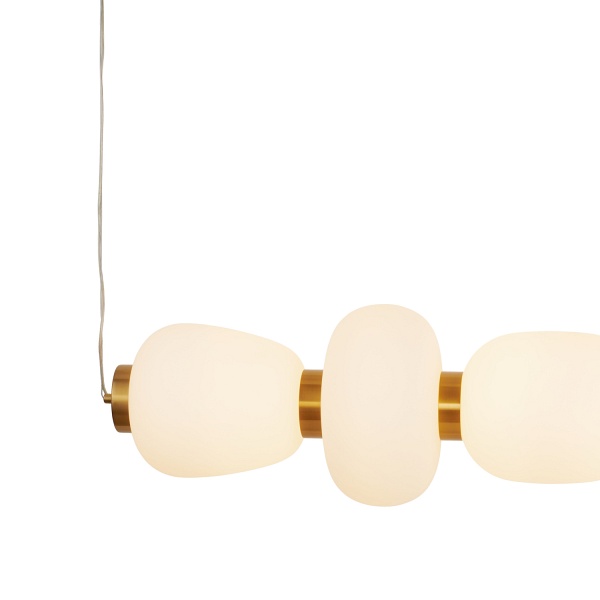 Lampa wisząca BRILLA-6 LED biało-złota 125 cm Step Into Design