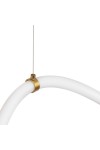 Lampa wisząca SNAKE LED 400 cm - elastyczny przewód LED, 3000K, złote uchwyty Step Into Design