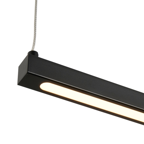Lampa wisząca BEAM-120 LED - czarna oprawa liniowa Step Into Design