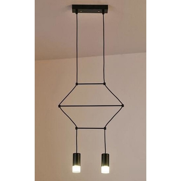 Lampa wisząca LINEA-2 czarna 35 cm Step Into Design