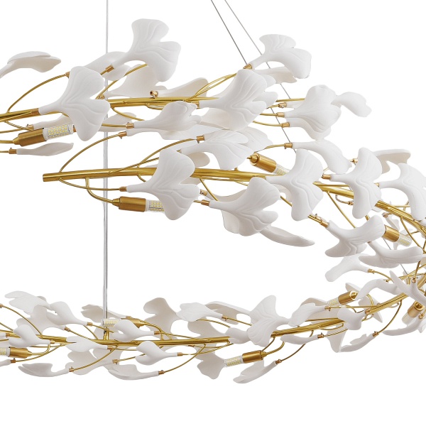 Lampa wisząca BOTANIKA złoto biała 150 cm Step Into Design