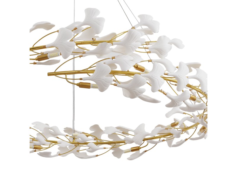 Lampa wisząca BOTANIKA złoto biała 150 cm Step Into Design