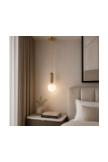 Lampa wisząca UNO złota połysk 20 cm - Step Into Design