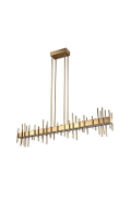Lampa wisząca ARCHITETTO 130 cm - LED, złota dekoracyjna listwa - Step Into Design