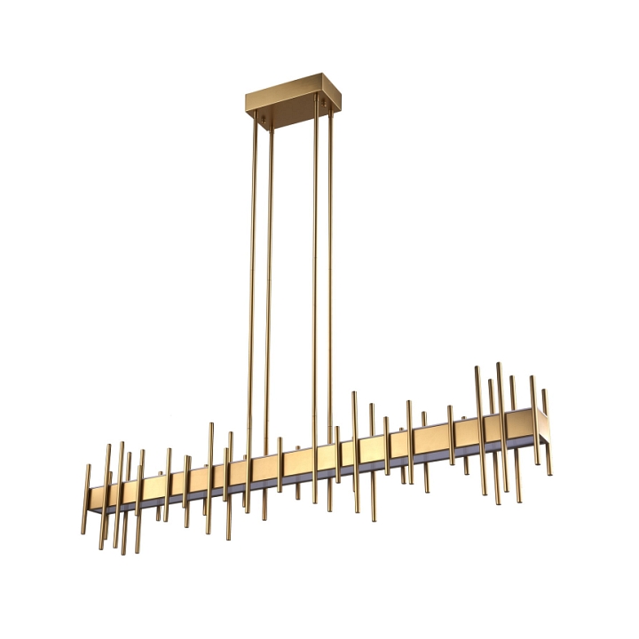 Lampa wisząca ARCHITETTO 130 cm - LED, złota dekoracyjna listwa - Step Into Design