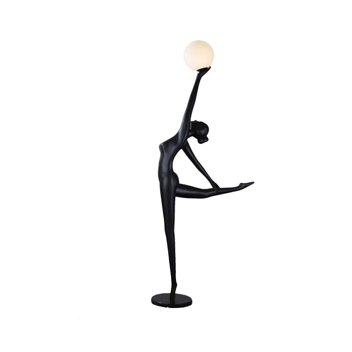 Lampa podłogowa WOMAN BALLERINA czarna 210 cm - Step Into Design