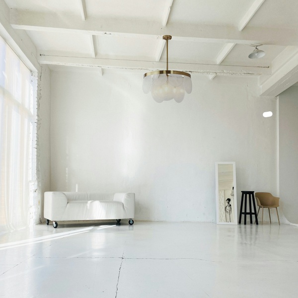 Lampa wisząca AURORA 60 cm mosiądz Step Into Design