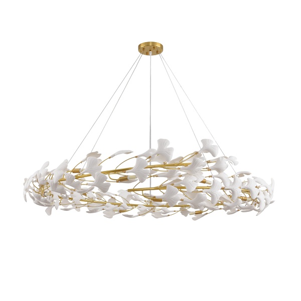 Lampa wisząca BOTANIKA złoto biała 150 cm Step Into Design