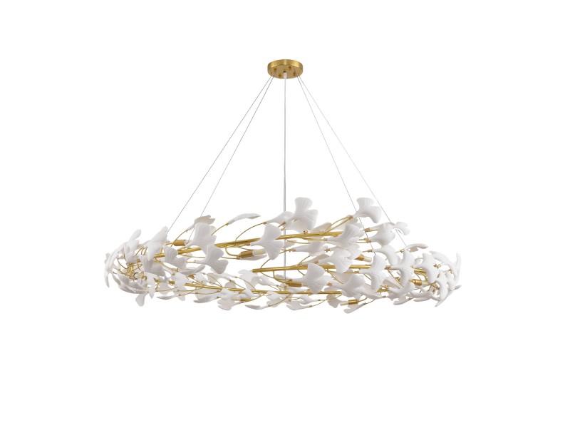 Lampa wisząca BOTANIKA złoto biała 150 cm Step Into Design