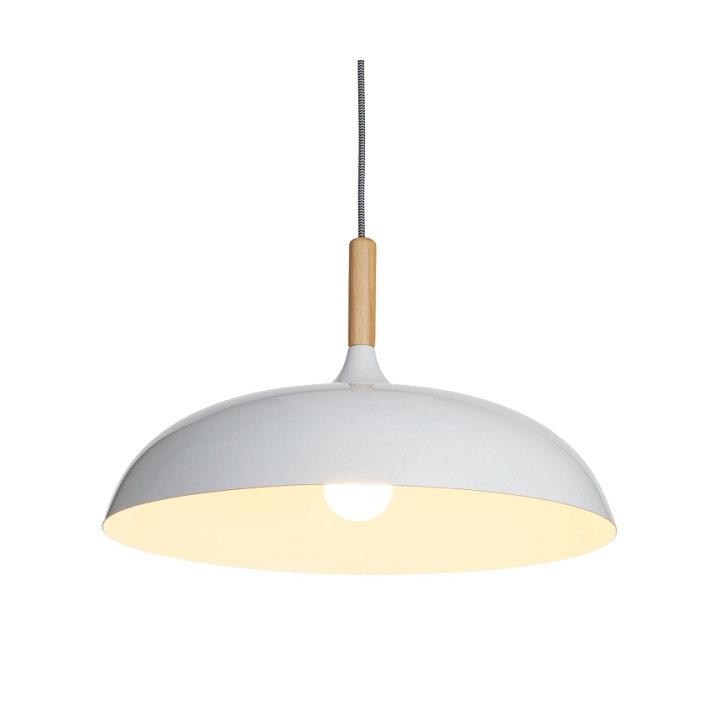 Lampa wisząca SAUCER 45 cm - biała minimalistyczna oprawa do wnętrz nowoczesnych - Step Into Design