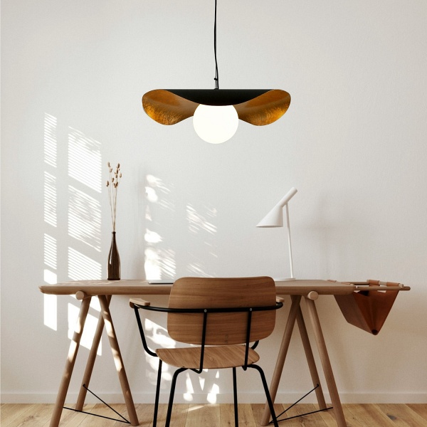 Lampa wisząca ENZO 80 cm - czarno złota Step Into Design