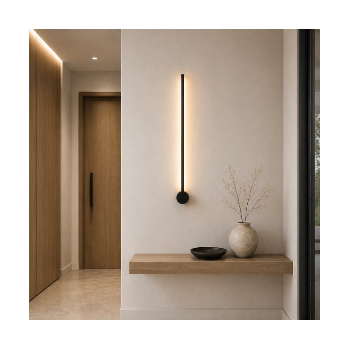 Lampa ścienna SPARO 60 cm LED czarna - Step Into Design