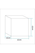 Lampa ogrodowa kostka CUBIC L LED RGBW 16 kolorów 43 cm Step Into Design