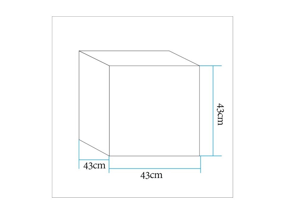 Lampa ogrodowa kostka CUBIC L LED RGBW 16 kolorów 43 cm Step Into Design