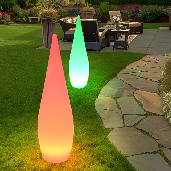 Lampa ogrodowa stojąca duszek GHOST LED RGBW 16 kolorów 80 cm Step Into Design