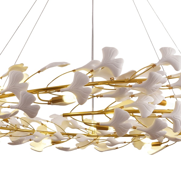 Lampa wisząca BOTANIKA złoto biała 150 cm Step Into Design