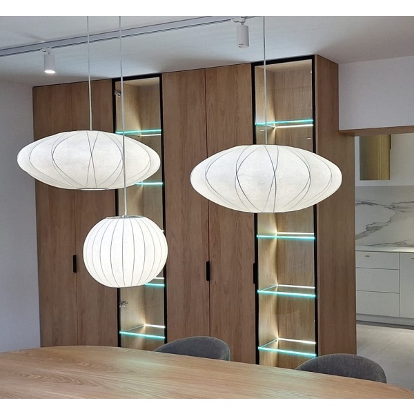 Lampa wisząca SILK biała 50 cm Step Into Design