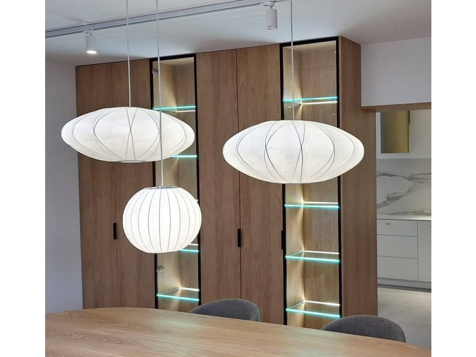 Lampa wisząca SILK biała 50 cm Step Into Design