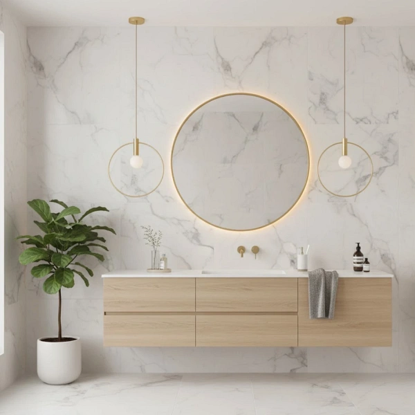 Lampa wisząca BELLA 40 - 40 cm, złota Step Into Design