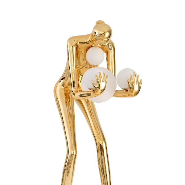 Lampa podłogowa WOMAN-2 złoty połysk 190 cm Step Into Design