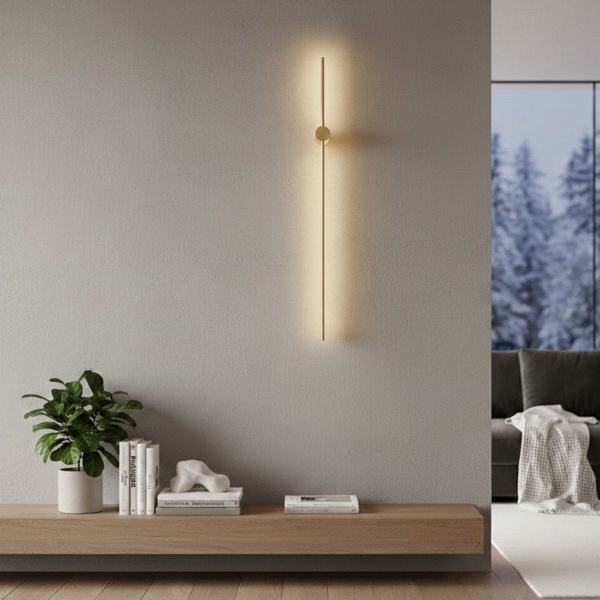 inkiet ścienny SPARO LED – oprawa liniowa złoty połysk, 100 cm Step Into Design