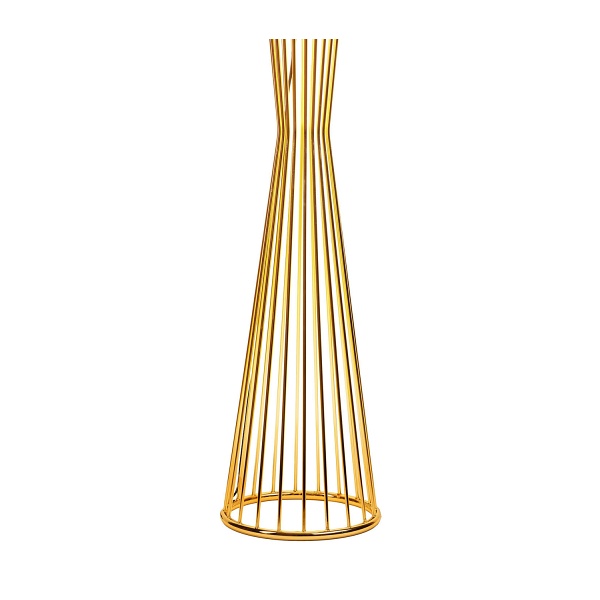 Lampa podłogowa FILO-1 czarno-złota, metalowa, E27, 145 cm Step Into Design