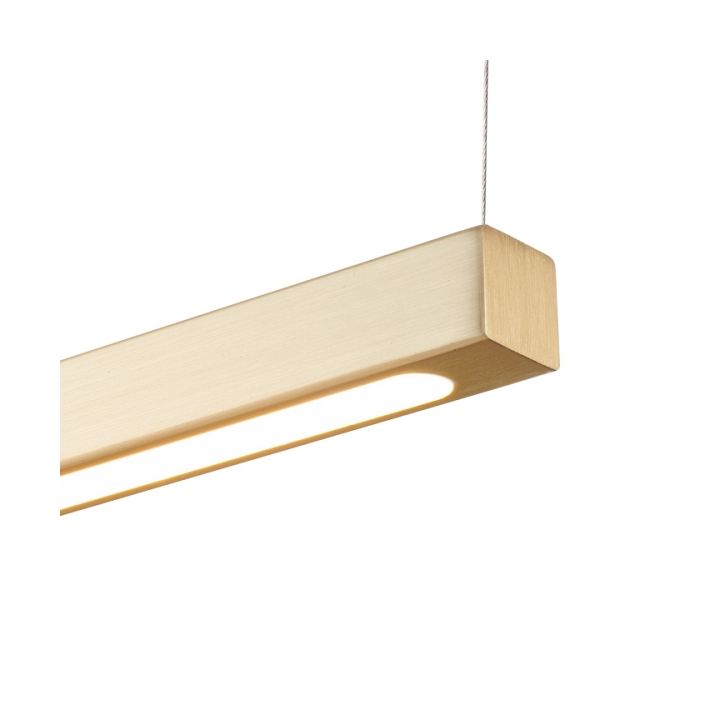 Lampa wisząca BEAM-80 LED - złota oprawa liniowa 4000K - Step Into Design