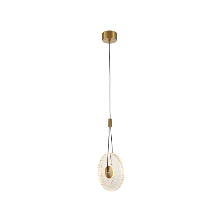 Lampa wisząca SUNBLAST - LED 20 cm, złota - Step Into Design