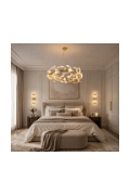 Lampa wisząca BOTANIKA 80cm -złota, G9, regulowana, designerska - Step Into Design
