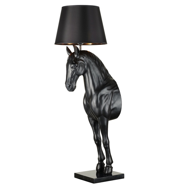Lampa podłogowa KOŃ L / HORSE czarna 185 cm - Step Into Design