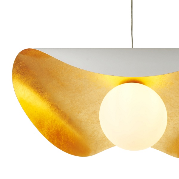 Lampa wisząca ENZO 60 cm - biało złota Step Into Design