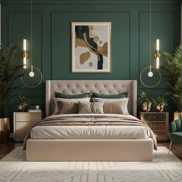 Lampa wisząca BELLA 25- 25 cm, złoty ring Step Into Design