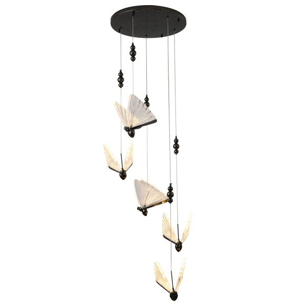 Lampa wisząca BEE LAMP 5 LED czarna 45 cm Step Into Design