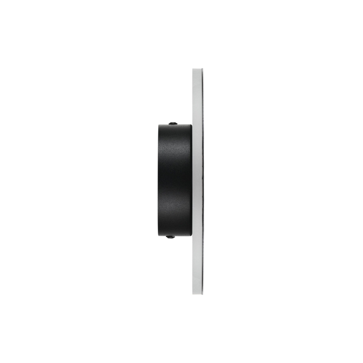 Lampa ścienna NYX 20 cm - LED okrągła, metalowa, czarna - Step Into Design