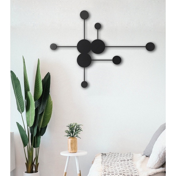 Lampa ścienna CLEX - 6 LED czarna 89 cm Step Into Design