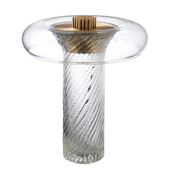 Lampa stołowa CLARO LED transparentna 35 cm Step Into Design