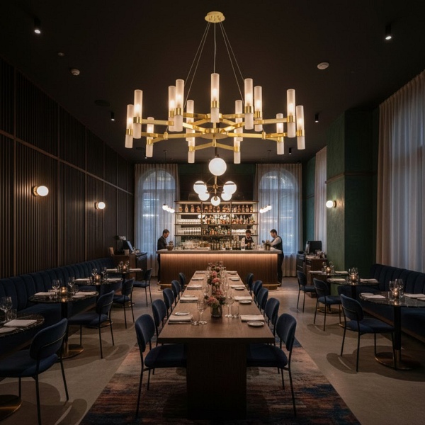 Lampa wisząca CANDELA-15 - 15-ramienna oprawa sufitowa Step Into Design