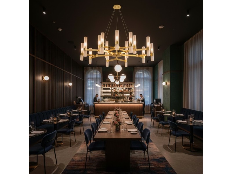 Lampa wisząca CANDELA-15 - 15-ramienna oprawa sufitowa Step Into Design