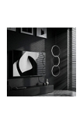 Lampa wisząca COCO 3, 40 cm - LED, czarny minimalistyczny potrójny ring - Step Into Design