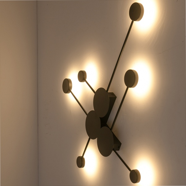 Lampa ścienna CLEX - 6 LED czarna 89 cm Step Into Design