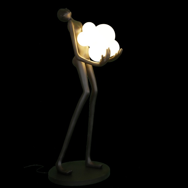 Lampa podłogowa WOMAN BLACK czarna 180 cm Step Into Design