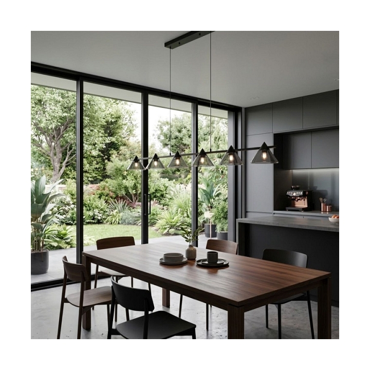 Lampa wisząca BLAKE 140 cm -czarna - Step Into Design